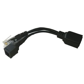 Balun RJ45+RJ11 Female to RJ45 Male Y-Cable Adapter
