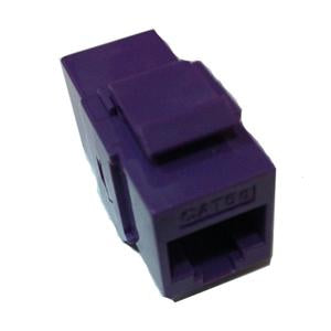 Cat.5E Inline Coupler w/Keystone Latch Purple