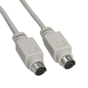 15Ft Mini DIN6 M/M PS/2 Cable
