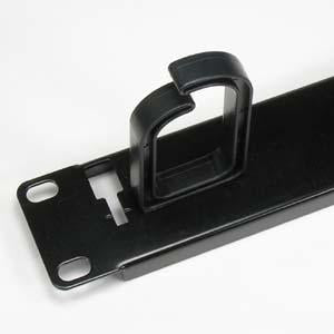 1U Cable Management 1.75"x19", Plastic Ring