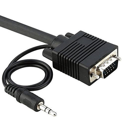 50Ft SVGA Cable with 3.5mm Audio, Double Shielded, Monitor Cable
