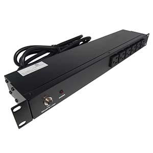 19" 1U Rackmount 14-Outlet PDU Metal Case 6Ft Power Cord AC120V 15A (12A UL)