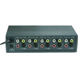 4 Way Audio Video Input Selector with Remote