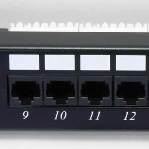 Cat.6 110 Type Patch Panel 24Port Rackmount