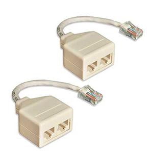 6-inch CAT5e RJ-45 Male to Dual RJ-45 Female Ethernet T-Adapter