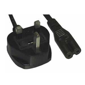 6Ft England / UK Notebook Power Cord Cable, Non-Polarized, with Fuse