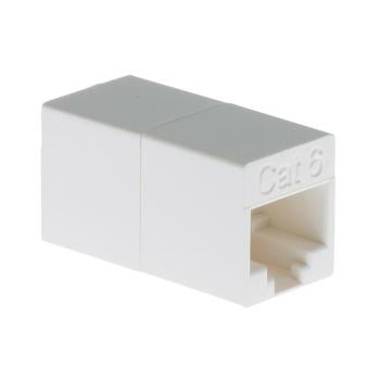 Cat.6 RJ45 Inline Coupler White