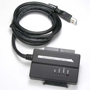 USB3.0 to SATA II + IDE Adapter, 4Ft Cable