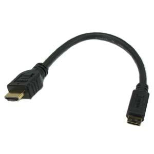 8" High Speed HDMI Cable Male to Mini HDMI Cable Male (Type C) w/Ethernet