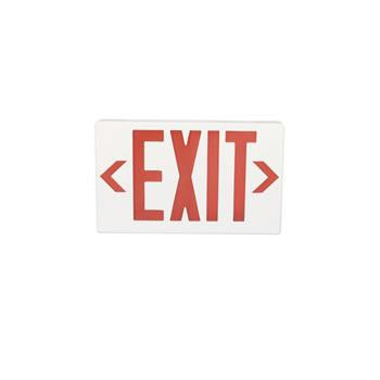 Plastic LED Exit Sign with Backup Battery Red