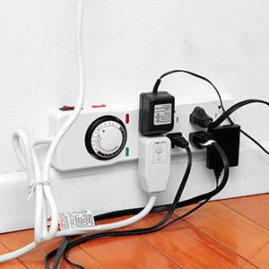 Timer Surge Protector 8-Outlet 5Ft Cord