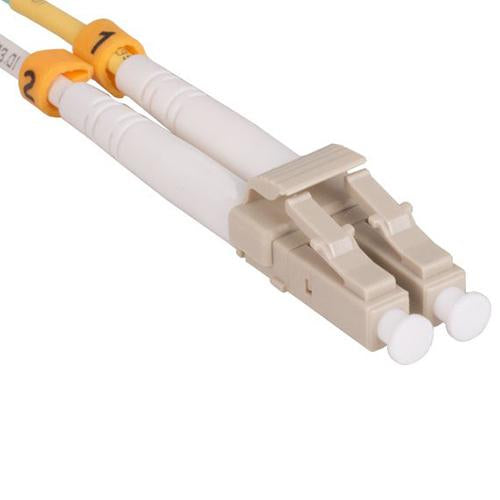 30M OM4 LC-LC 10Gb 50/125 Duplex Multimode Fiber Patch Cable Aqua Jacket