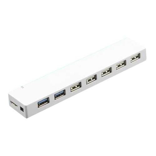 USB 3.0 7-Port Combo Hub (USB 3.0 x 2, USB 2.0 x 5) with Power Adapter
