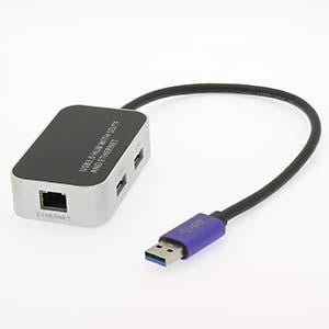 USB 3.0 3-Port Hub with Ethernet SD/TF Reader