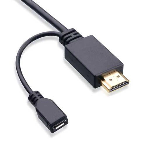 6Ft Micro USB Male to HDMI Male MHL Cable